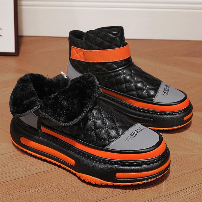 

2024 Последние мужские повседневные теплые и бархатные хлопковые ботинки Модные, универсальные, удобные, легкие, высокие зимние ботинки 44