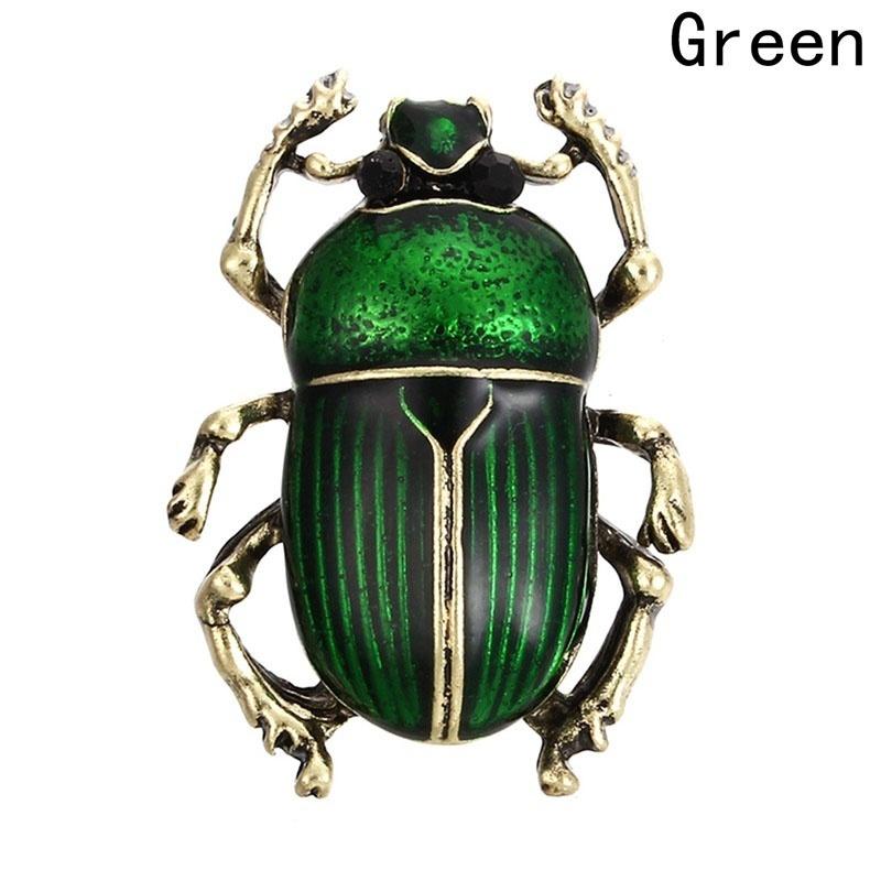 

SKEDS Women Girls Full Crystal Exquisite Beetle Brooch Badges Fashion Luxury High-end Elegant Lady Insect Pin Accessories kendo