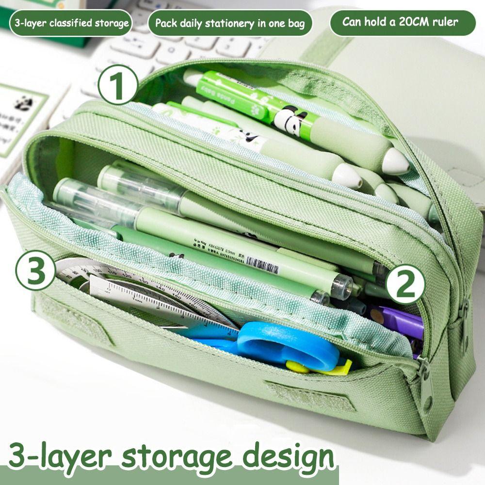 Capybara Stationery Bag Large Capacity Pen Box Cute Decompression Pen Bag  Gift