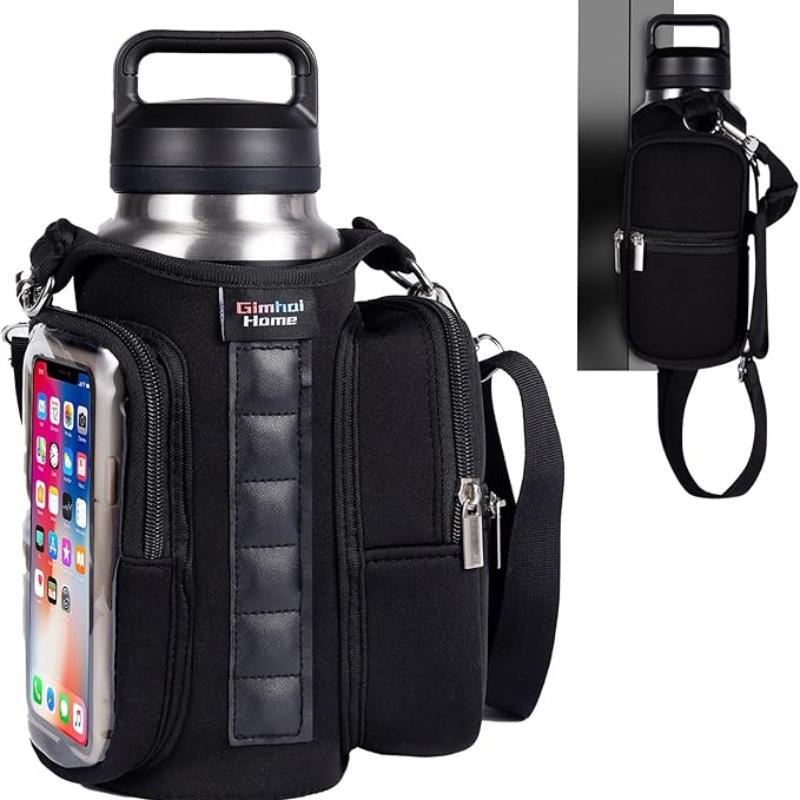 

Fitness Magnetic Sports Water Bottle Bag Car Bingba Cup Cover Diving Material Portable Insulation Oblique Span Large Capacity Cup Cover