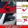 For Infiniti G25 G37 2009-2013 Car Sticker Rearview Side Mirror Cover Wing Cap Exterior Door Rear View Case Trim Carbon Fiber