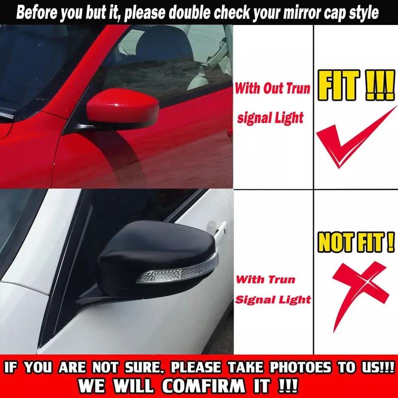 For Infiniti G25 G37 2009-2013 Car Sticker Rearview Side Mirror Cover Wing Cap Exterior Door Rear View Case Trim Carbon Fiber