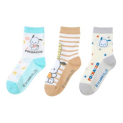 Sanrio Sanrio Kids Socks 3 Pair Set Socks Pochacco Pochacco Character 456357 SANRIO (SANRIO) 16-18cm