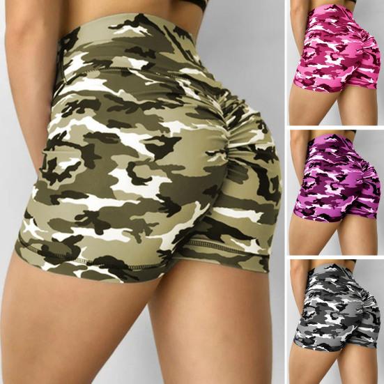 Damen Yoga-Shorts, Fitness, Skinny Slim Fit, breites Band, Kontrastfarbe, hohe Taille, schnell trocknend, hohe Elastizität, Sommer-Sport-Shorts, Jogginghosen mit Butt-Lift
