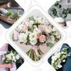 30PCS 3 Kind Mixed Fake Plant Eucalyptus Leaf Christmas Decorations Home Garden Wedding Bride Holding Bouquet Artificial Flowers