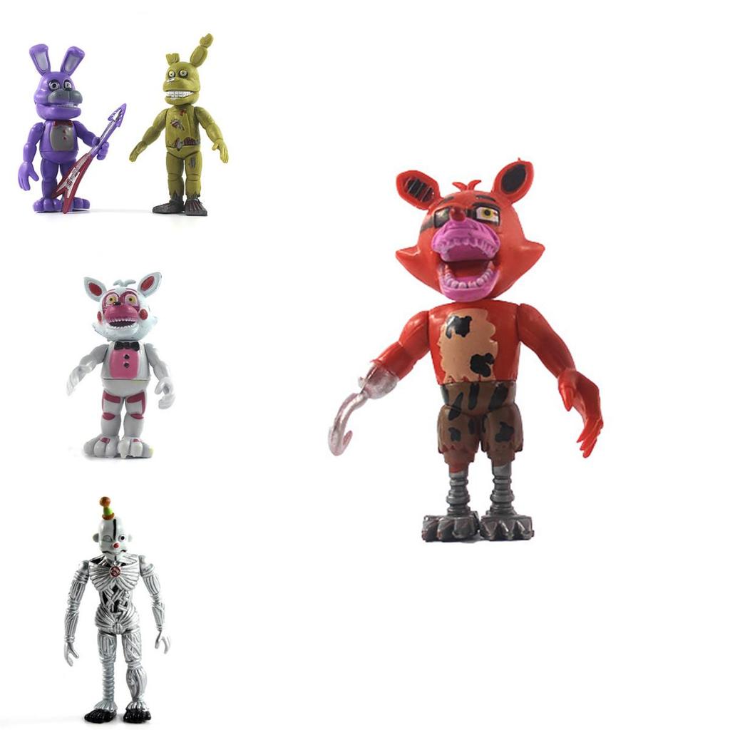 Adorable 6-piece Fnaf Five Nights At Freddy's Mini Figurines For Cake Toppers And Gifts