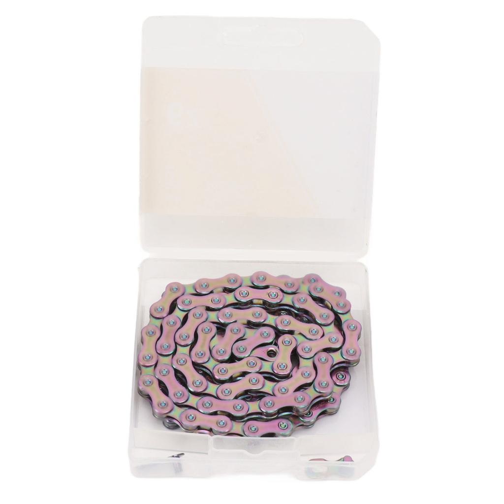 9 Speed Bicycle Chain Lightweight Alloy Steel Mountain Road Bike Chain with Chain Link Connector Colorful