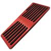 Universal Footrest Cover for Moderno La Aftermarket Aluminum Interior Foot Pads with Aluminum Pedals and Red Tail, Double-Sided Tape, (YM-327-SP)