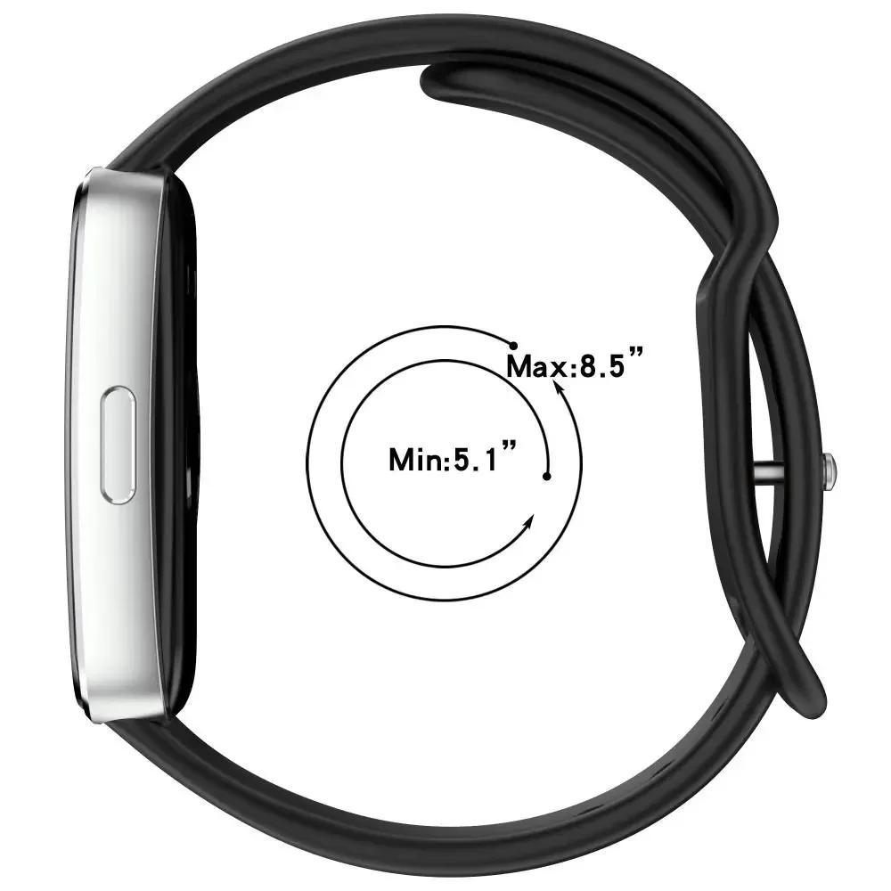 Soft Replacement Silicone Watch Strap Adjustable Smart Watch Accessories Wristband Colorful Bracelet for Huawei Band 10/9/8