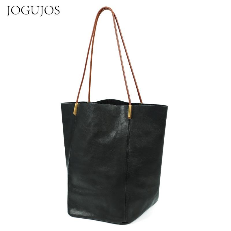 JOGUJOS leather large-capacity women's bag commuter casual women's bag high-texture women's tote bag