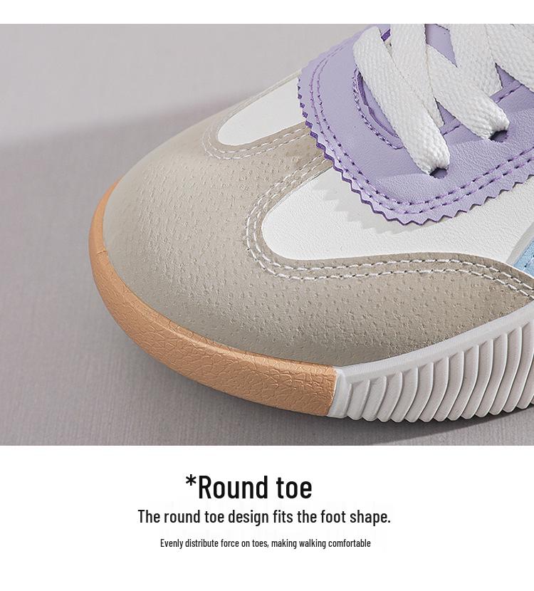 2024 Sommer Damen Koreanischer Stil Vielseitige Atmungsaktive Flache Weiße Freizeit-Sneaker