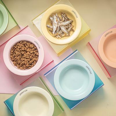Ceramic Pet Cat Bowl Pet Drinking Water Feeding Bowl Ceramics Cat Food Dog Food Utensils Cat Dog Pet Supplies Accessories