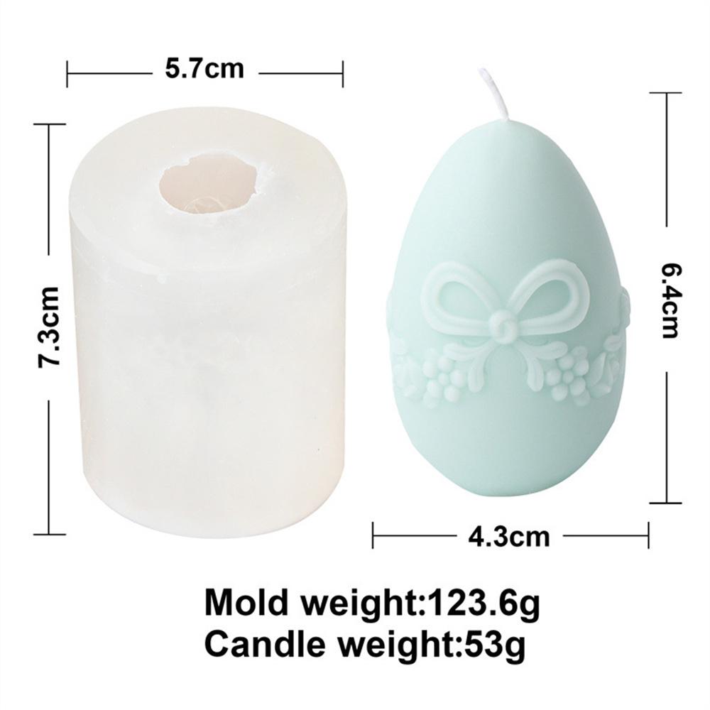 Easter Egg Flower Ball Candle Silicone Mold Handmade Chocolate Decoration Gypsum Aromatherapy Soap Resin Candle Silicone Mould