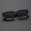 1PC Unisex Plastic Fashion Square Frame Sunglasses For Street Pography And Beach Trips Driving Accessories