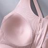 Traje de baño de una pieza para mujer con copas fijas, sección delgada de Estados Unidos, espalda, cremallera frontal, alta resistencia, anti-choque, recogido, ropa interior deportiva
