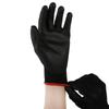 1/6 Pairs Safety Nylon Black Polyurethane Work Gloves Coated Labor Protection
