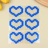 6Pcs Mosaic Heart-Shaped Pixel Heart-Shaped Car Window Decoration Waterproof Headlight And Taillight Decoration Stickers