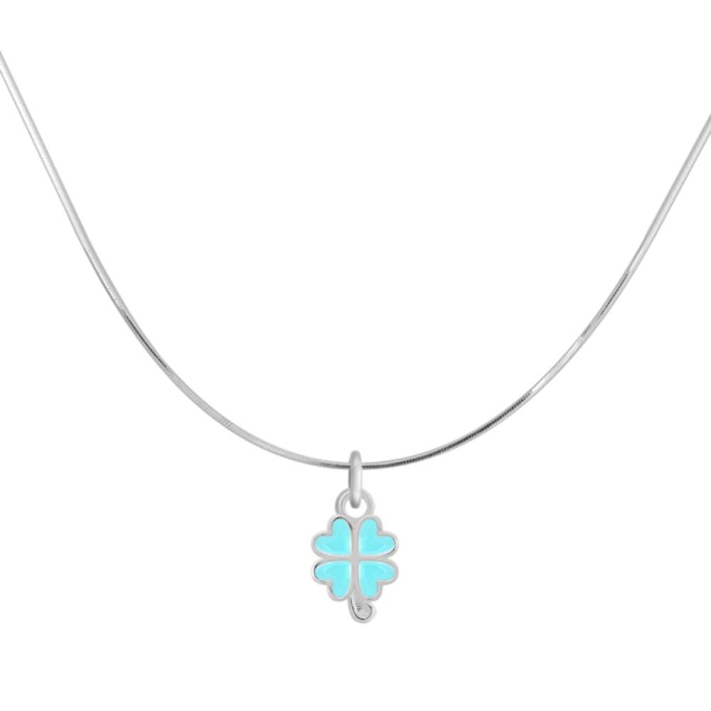 

[/Four-Leaf Clover/Luck] I Wish You Luck 92.5 Silver Necklace + Bookmark + Packaging