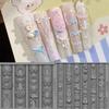 3D Silikon Nagellack-Form Cartoon Hello Kitty Hase Bär Relief Schnitzform DIY Nägel Teile Charme Dekor Maniküre Stempeln