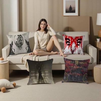 S-Sleep T-TokenS Band Pillow Gift Home Office Decoration Pillow Bedroom Sofa Car Cushion CoverPillow Case