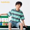 Balabala Boys' Striped Short Sleeve T-Shirt
