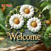 Tin Art Wall Decor Retro Circular 2D Flat Painting For Bar Cafe Beach House Garage