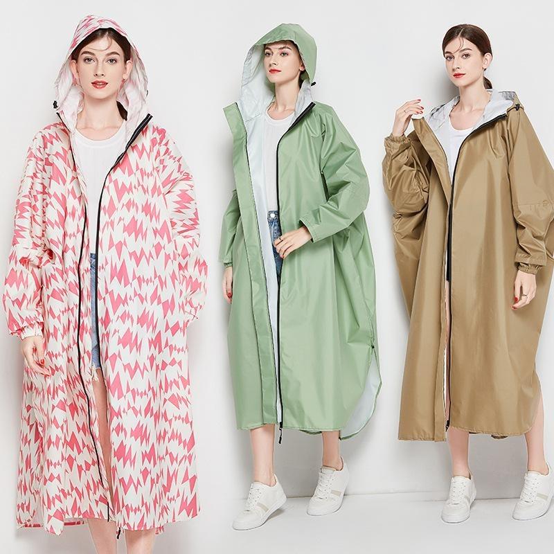 Women Breathable Raincoat Big Rain Coat Ladies Waterproof Cloak Raincoats Rainwear