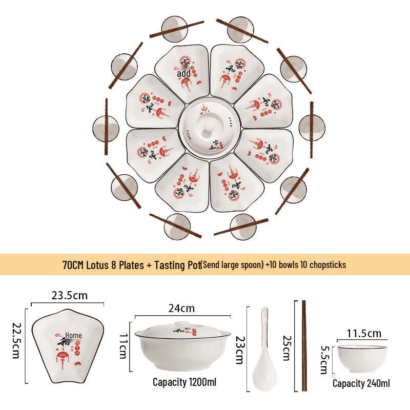 Naijiang Ceramic Family Dining Set
