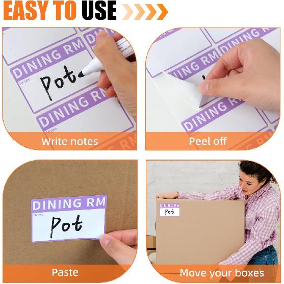 Azureal 540 PCS Moving Labels, 10 Color Coded Moving Stickers Including Fragile, Heavy and Blank Labels, 2'' x 3'' Packing Labels for Moving Boxes,