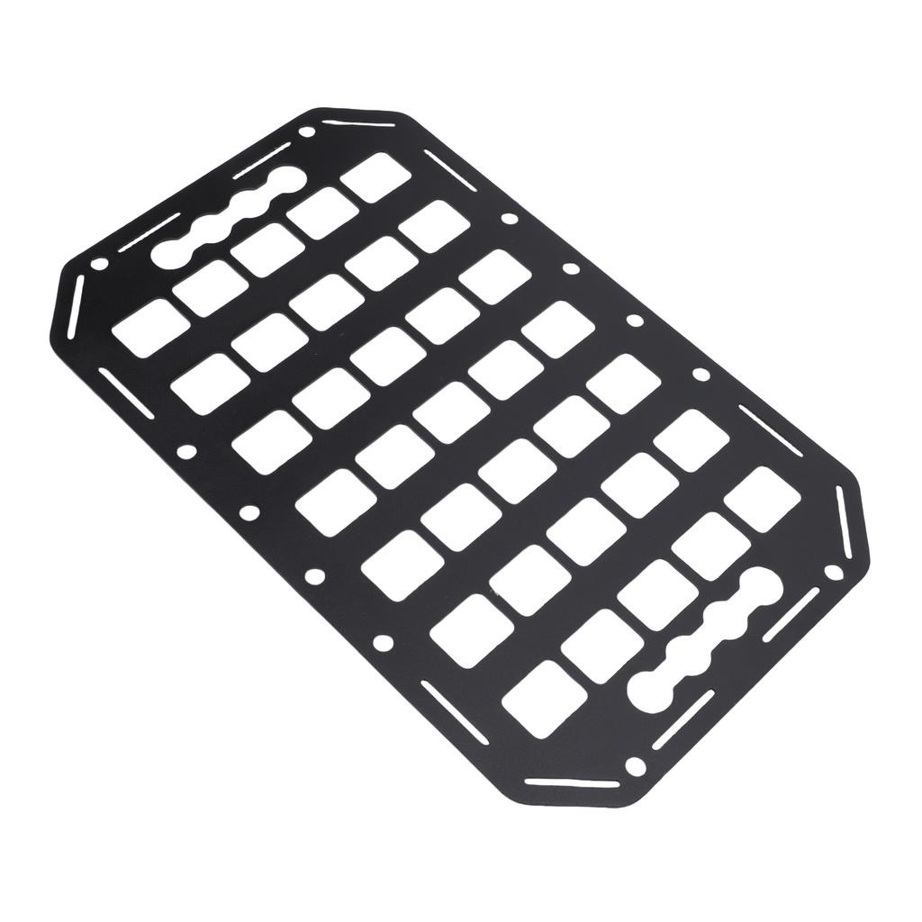 Truck Bed Molle Panel Rack 15x9.25x0.08in Aluminum Use with L Track Tool Cargo Storage Molle Panel for Cars SUVs Pickup