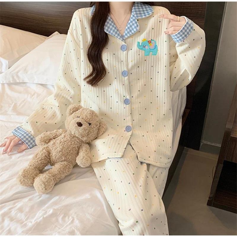 Women's Pajamas Set Pajamas 2-piece Set Airy Soft Casual Printed Pajamas