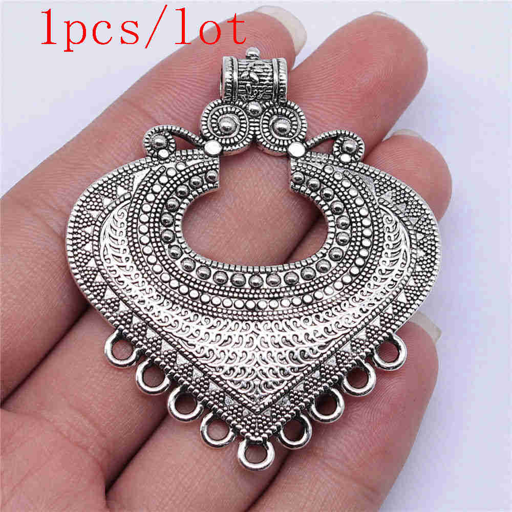 

Большие круглые серьги-соединители, компоненты, принадлежности для изготовления ювелирных изделий, художественные ремесла, аксессуары для изготовления своими руками A29-1pcs-61x53mm