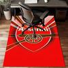 Arsenal Football Club Crest Rug Game Carpet, Floor Mat for Bedroom Living Room Entryway Rug, Home Decor Idea Gift for Christmas birthday