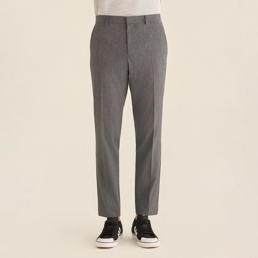 FERRAROMILANO Two-Tone Business Casual Slacks Charcoal (Am0Gbps20138)