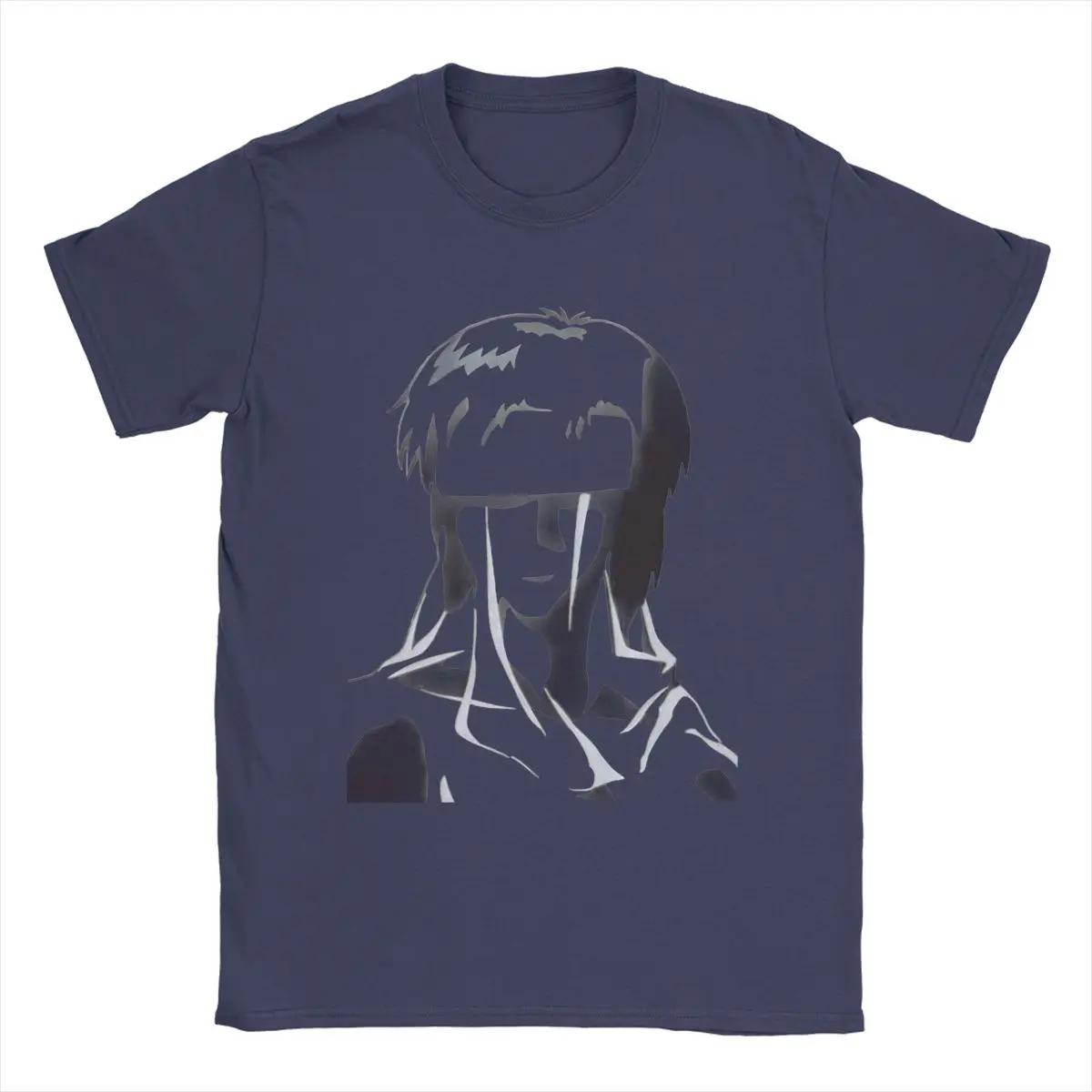 

Ghost In The Shell Men s T-shirt Round Neck Comic Print Casual T-shirt 100% Pure Cotton Print top 4XL