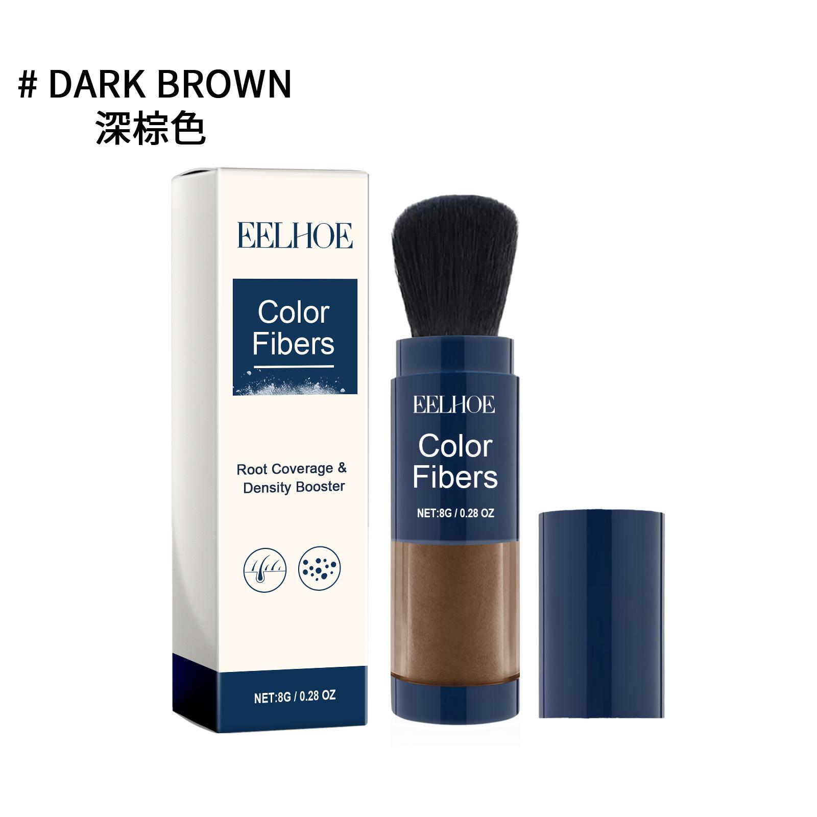 

EELHOE 6 кольорових волокон волосся Порошки для відновлення росту Кератиновий аплікатор Продукти для росту волосся Спрей Насос Гребінець Краса Засіб для здоров я темно-коричневого кольору