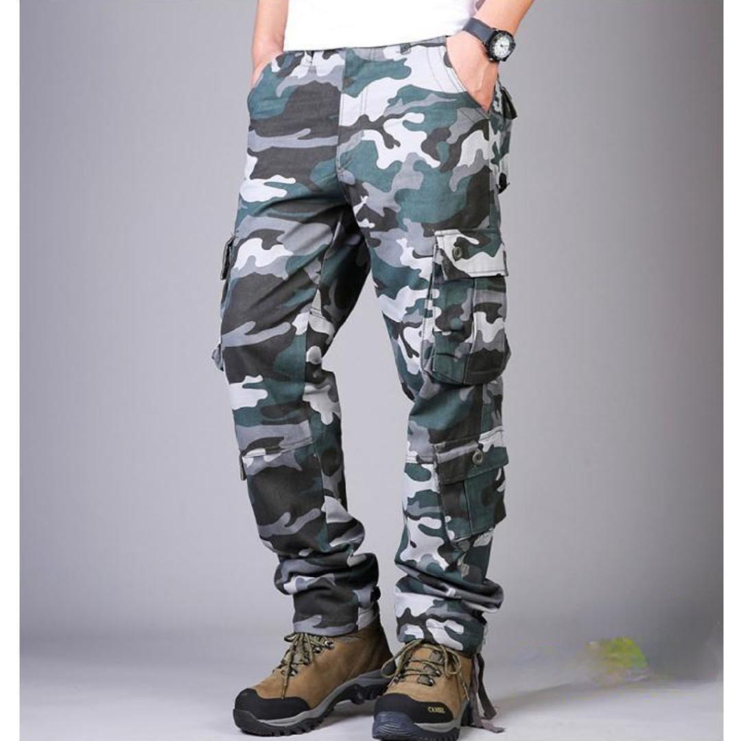 

Fashion Camouflage Trousers Men s Work Trousers Thick Section Straight Trousers Large Size Casual Trousers Wear-resistant Wear Trousers 29