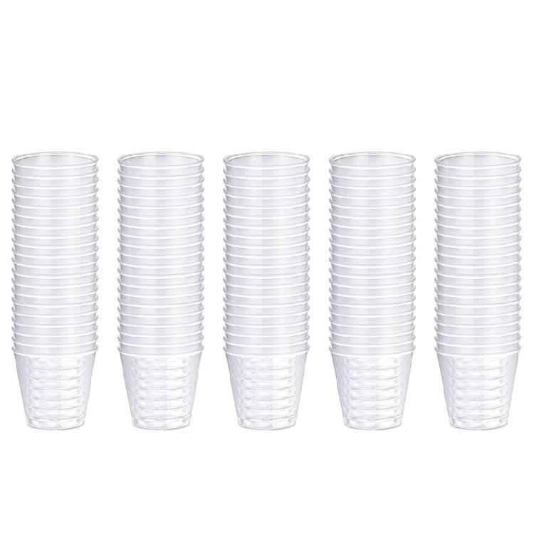 

100Pcs 30ml Reusable Stackable Cups Disposables Shot Glasses for Drink Dessert 1