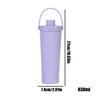 Thermal Mug Leakproof Water Bottle With Straw 830ml Large Insulated Coffee Tumbler For Tea Coffee Beverage Hiking Travel Office