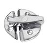 Marine Grade Stainless Steel Door Latches 180 Degree Rotating Knob with Push Button Closure for Boats & Storage Solution