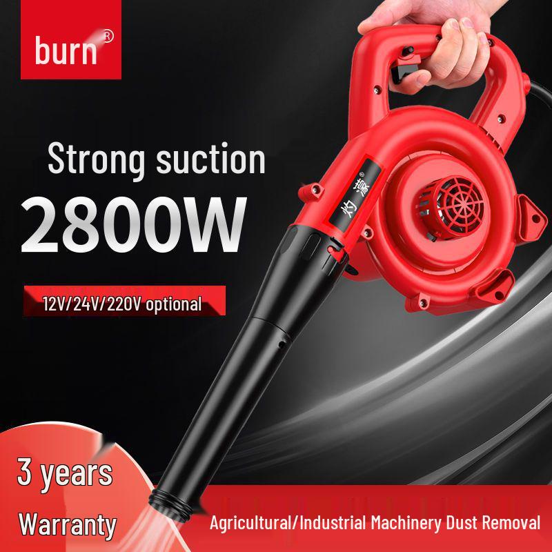 High-Power 24V Excavator Dust Collector & Filter Blower - 12V/220V Vacuum Cleaner
