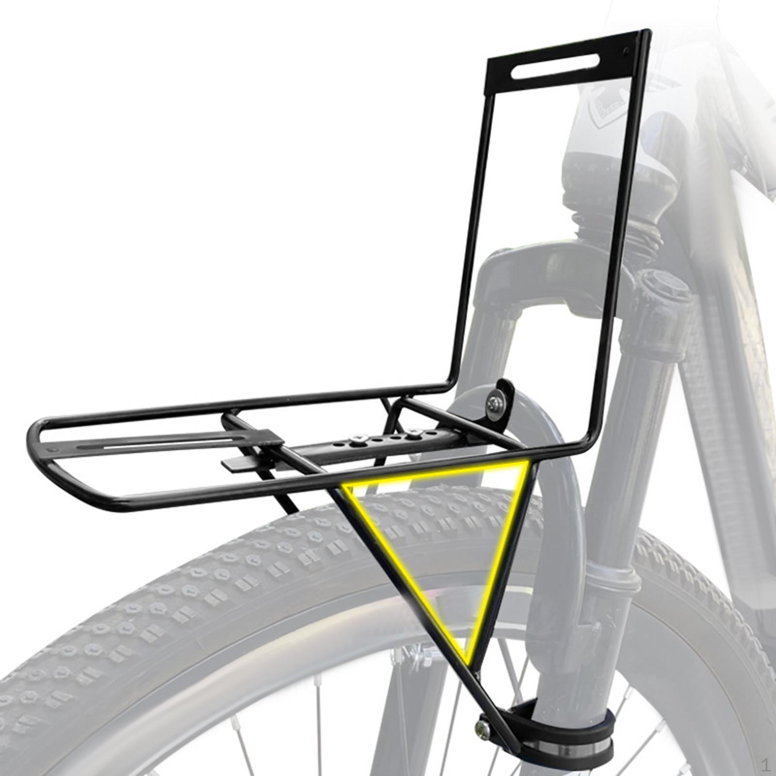 

Cargo Rack, Front Fork Carrier, Luggage Shelf for Cycling Steel