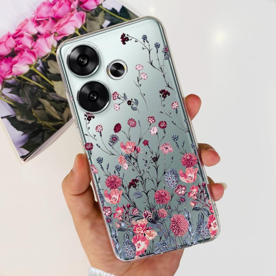 

For Xiaomi Redmi Turbo 3 Case Cute Painted Cover Soft Silicone Phone Case For Xiaomi Poco F6 PocoF6 Redmi Turbo3 Back Cover Bags Xiaomi Poco F6