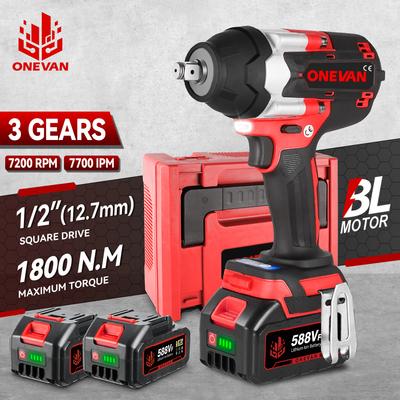 1800N.m High Torque Electric Wrench 1/2 Inch Brushless Impact Wrench DTW700 Cordless Power Tool For Makita 18v Battery