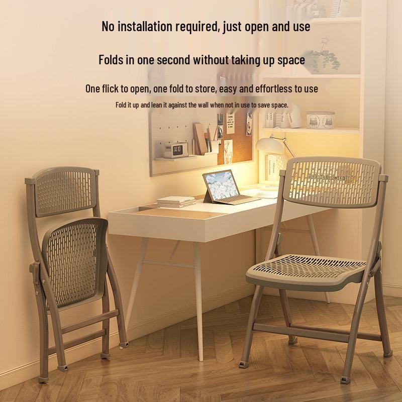 Folding Dormitory Study Chair - Comfortable, Portable, and Simple for Home and Office