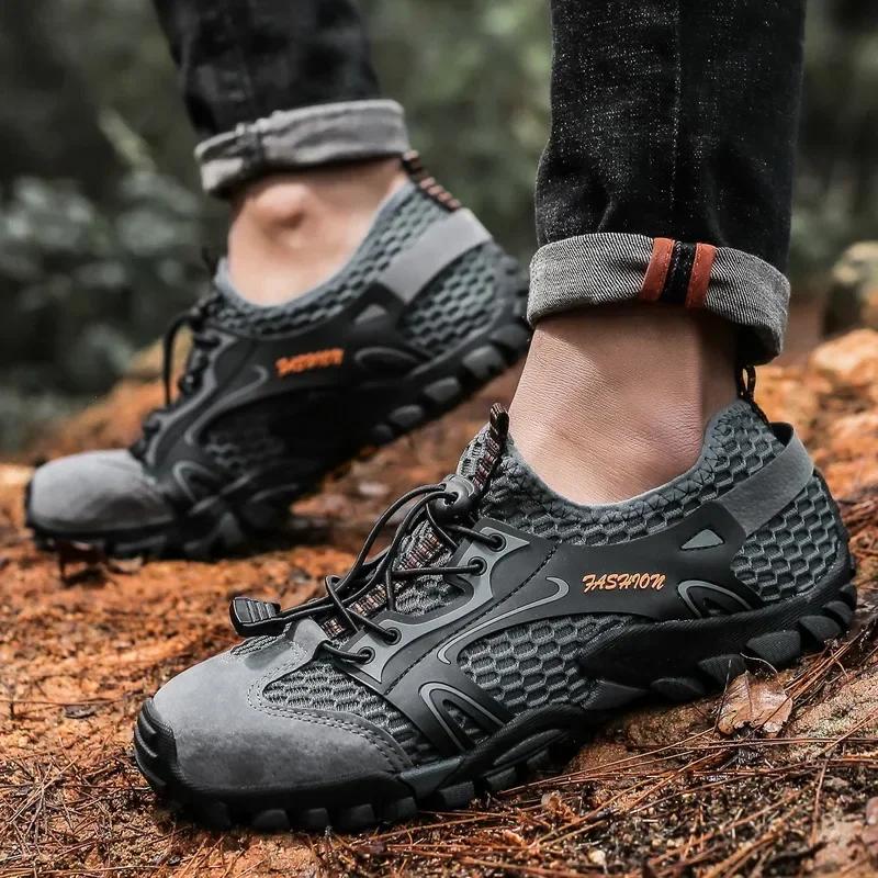 Casual Sneakers for Men Hiking Shoes Jogging Trekking Shoes Outdoor Anti-slip Wear-resistant Zapatos Outdoor Hombre Invierno
