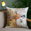 Colorful Watercolor Pumpkin Pillow Case Custom Printed Brushed Fleece Pillow, Baby Skin-Touch, Eco-Friendly Dye-Sublimation Cush
