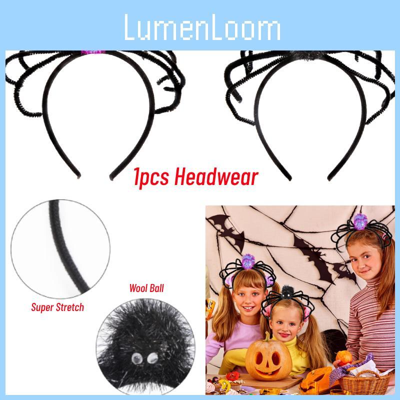 Halloween Spider Headband Hair Band Headwear Headdress Costume Accessory Cool And Unique Halloween Spider Design