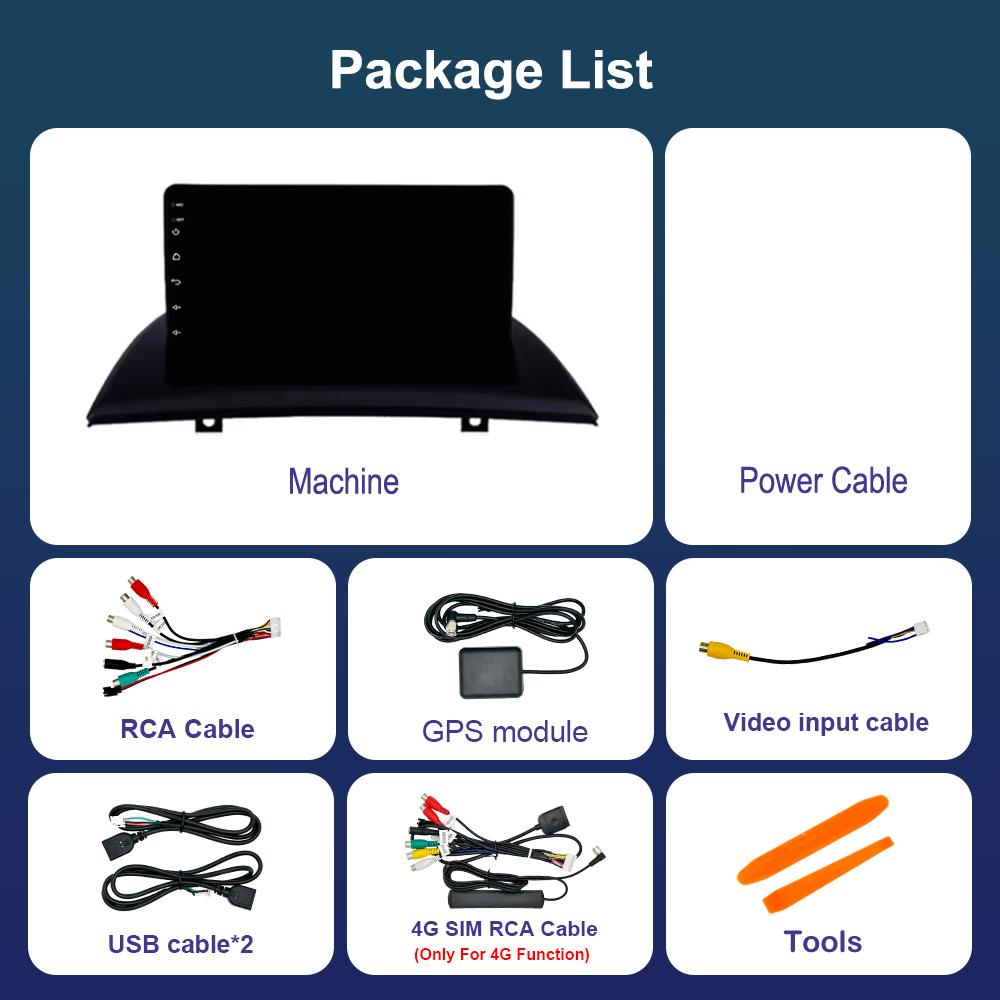 Bluetooth Android OS WiFi for BMW X3 E83 2004 - 2012 Car Radio Multimedia Player DSP Stereo GPS 4G Split Screen Cooling Fan