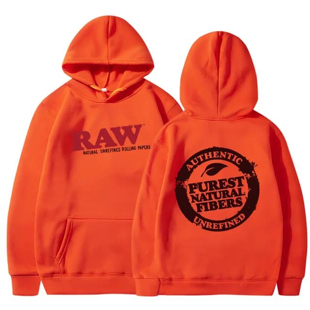 

RAW Fashion Hoodie Мужская толстовка из флиса с капюшоном Harajuku Hip Hop Повседневная мужская женская толстовка Высококачественный пуловер с капюшоном L